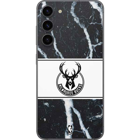 NBA Milwaukee Bucks Marble Galaxy S23 Plus Skin