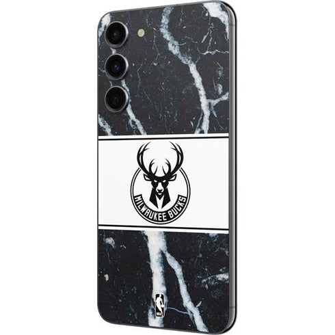 NBA Milwaukee Bucks Marble Galaxy S23 Plus Skin