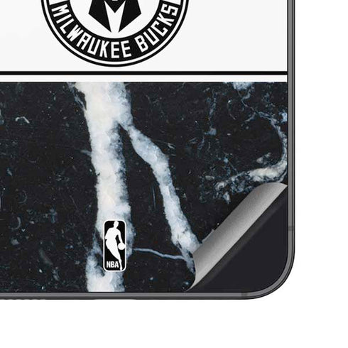 NBA Milwaukee Bucks Marble Galaxy S23 Plus Skin