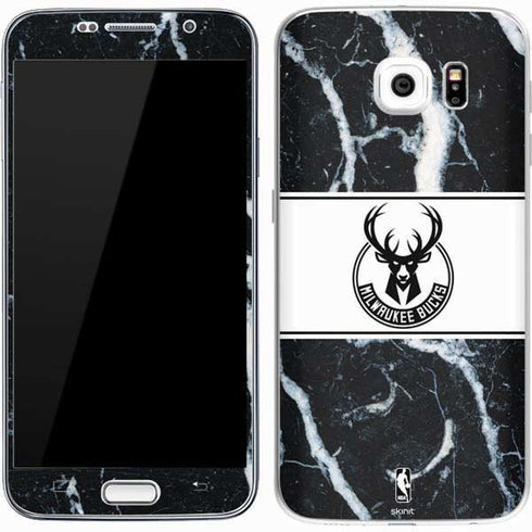 NBA Milwaukee Bucks Marble Galaxy S7 Skin