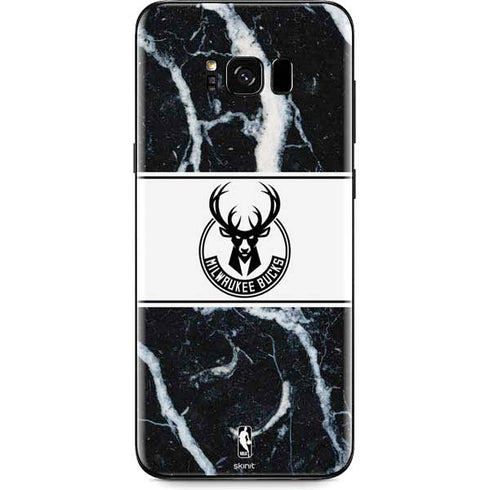 NBA Milwaukee Bucks Marble Galaxy S8 Plus Skin