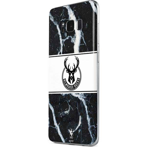 NBA Milwaukee Bucks Marble Galaxy S8 Skin