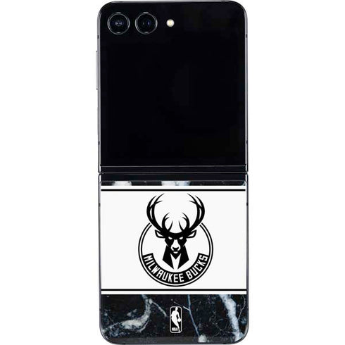 NBA Milwaukee Bucks Marble Galaxy Z Flip5 5G Skin