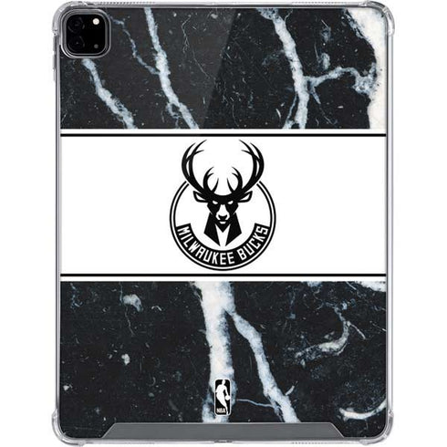 NBA Milwaukee Bucks Marble iPad Pro 12.9in (2020) Clear Case
