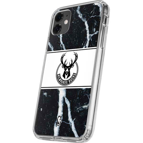 NBA Milwaukee Bucks Marble iPhone 11 Clear Case
