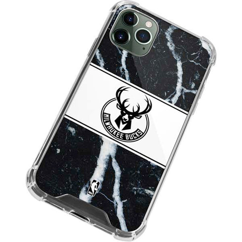 NBA Milwaukee Bucks Marble iPhone 11 Pro Max Clear Case
