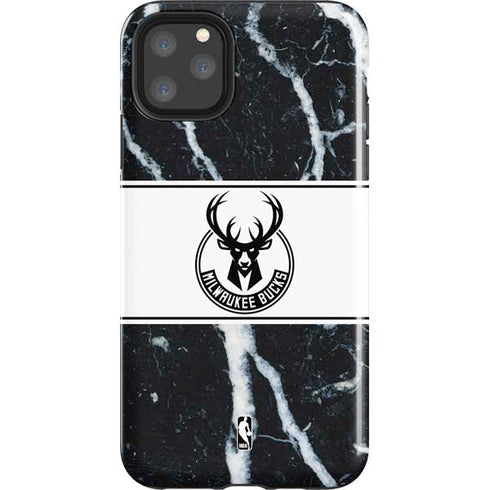 NBA Milwaukee Bucks Marble iPhone 11 Pro Max Impact Case