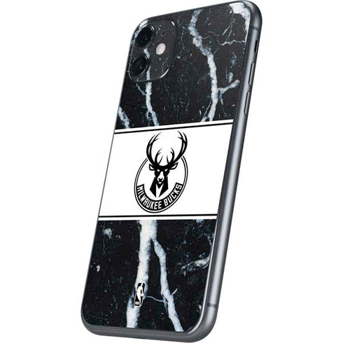 NBA Milwaukee Bucks Marble iPhone 11 Skin