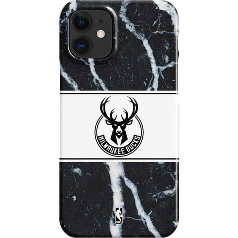 NBA Milwaukee Bucks Marble iPhone 12 Mini Lite Case