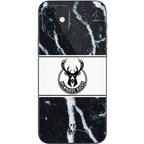 NBA Milwaukee Bucks Marble iPhone 12 Mini Skin