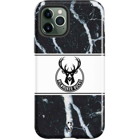 NBA Milwaukee Bucks Marble iPhone 12 Pro Impact Case