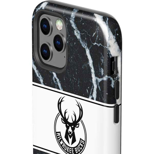 NBA Milwaukee Bucks Marble iPhone 12 Pro Impact Case