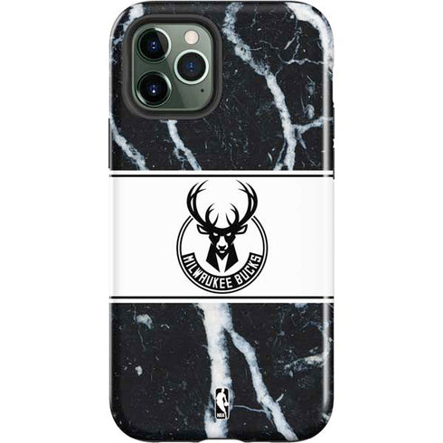 NBA Milwaukee Bucks Marble iPhone 12 Pro Max Impact Case