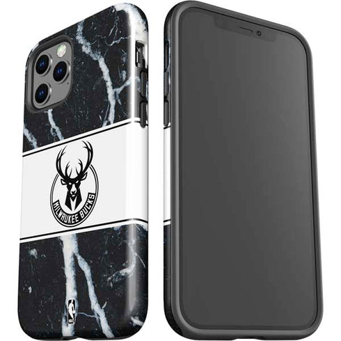 NBA Milwaukee Bucks Marble iPhone 12 Pro Max Impact Case