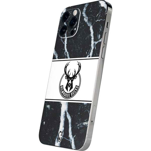 NBA Milwaukee Bucks Marble iPhone 12 Pro Skin