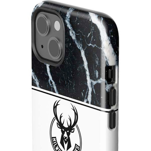 NBA Milwaukee Bucks Marble iPhone 13 Impact Case