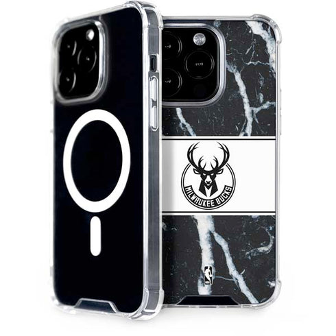 NBA Milwaukee Bucks Marble iPhone 13 Pro MagSafe Case