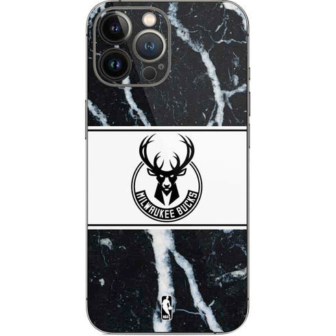 NBA Milwaukee Bucks Marble iPhone 13 Pro Max Skin