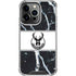 NBA Milwaukee Bucks Marble iPhone 15 Pro Clear Case