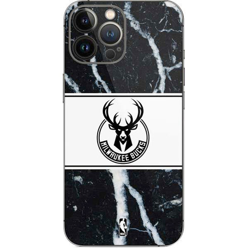 NBA Milwaukee Bucks Marble iPhone 14 Pro Max Skin