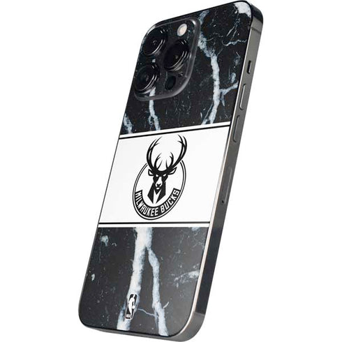 NBA Milwaukee Bucks Marble iPhone 14 Pro Max Skin