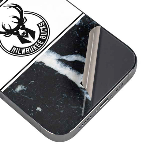 NBA Milwaukee Bucks Marble iPhone 14 Pro Max Skin