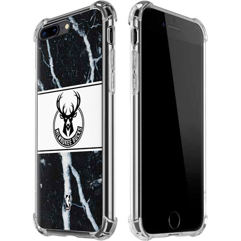 NBA Milwaukee Bucks Marble iPhone 7/8 Plus Clear Case