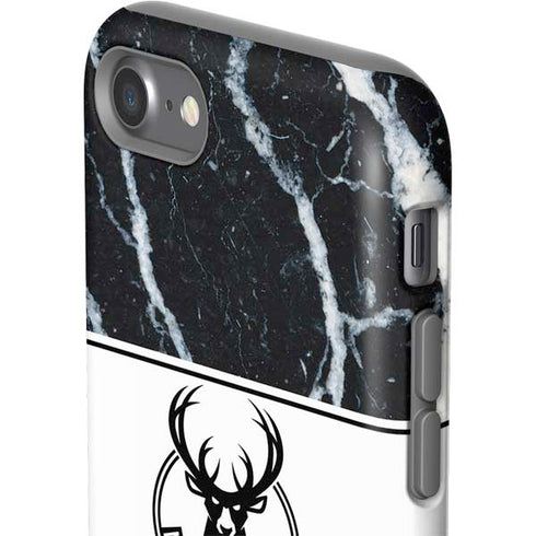 NBA Milwaukee Bucks Marble iPhone SE (2nd & 3rd Gen) Pro Case