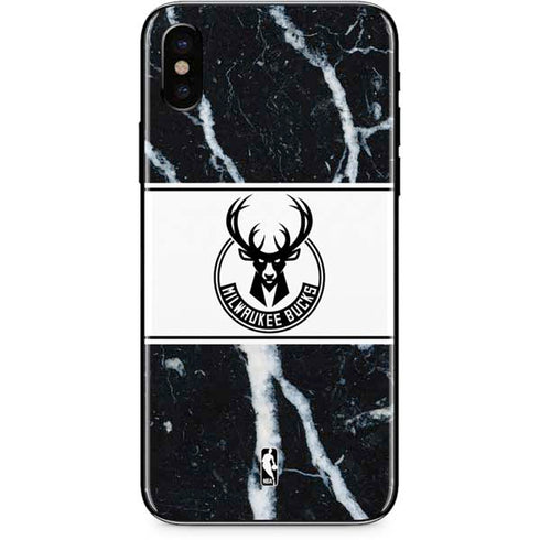 NBA Milwaukee Bucks Marble iPhone X Skin