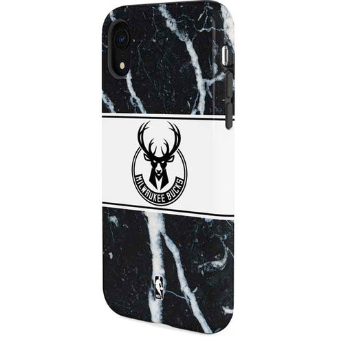NBA Milwaukee Bucks Marble iPhone XR Pro Case