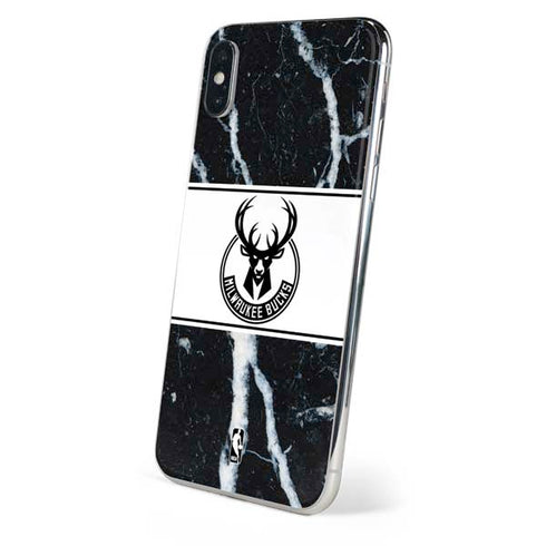 NBA Milwaukee Bucks Marble iPhone XS Skin