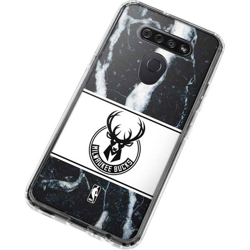 NBA Milwaukee Bucks Marble LG K51/Q51 Clear Case