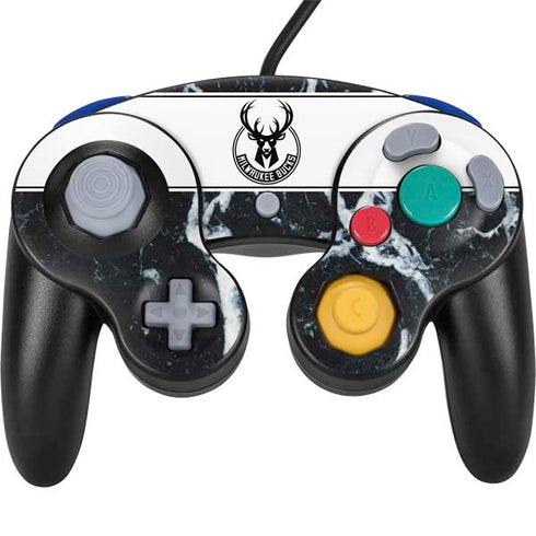 NBA Milwaukee Bucks Marble Nintendo GameCube Controller Skin