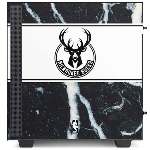 NBA Milwaukee Bucks Marble NZXT H510 Compact ATX Mid-Tower Case Skin