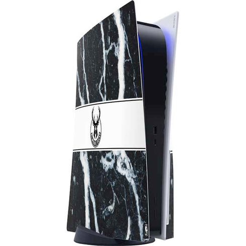NBA Milwaukee Bucks Marble PS5 Console Skin