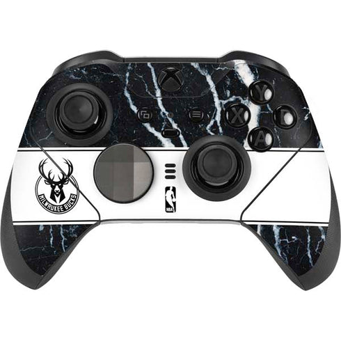NBA Milwaukee Bucks Marble Xbox Elite Wireless Controller Series 2 Skin