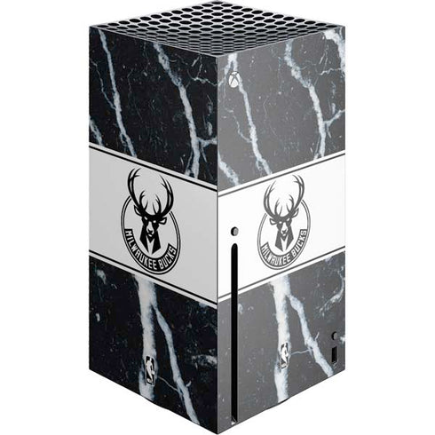 NBA Milwaukee Bucks Marble Xbox Series X Console Skin