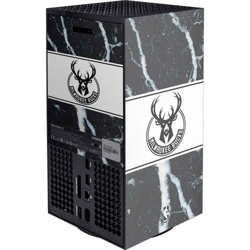 NBA Milwaukee Bucks Marble Xbox Series X Console Skin