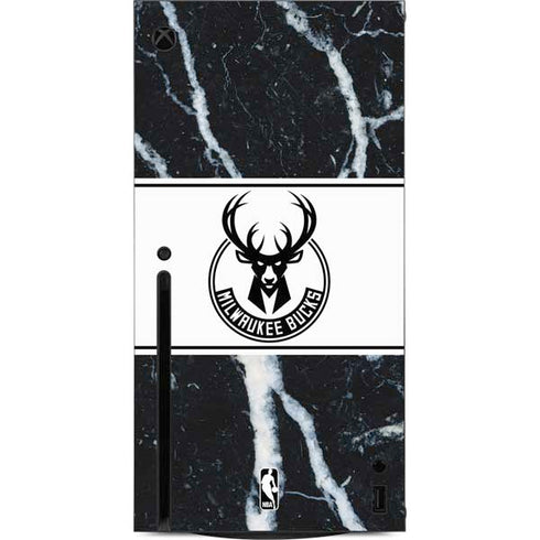 NBA Milwaukee Bucks Marble Xbox Series X Console Skin