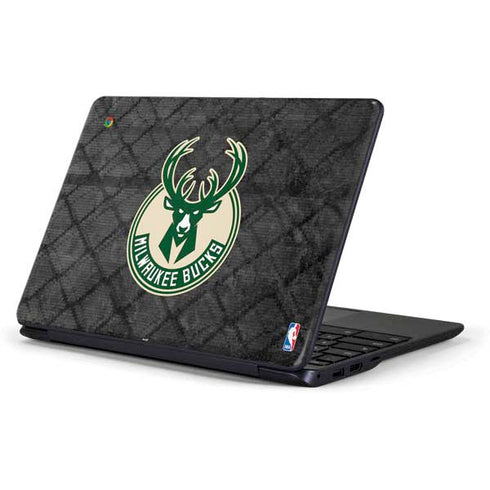 NBA Milwaukee Bucks Rusted Dark Samsung Chromebook Skin