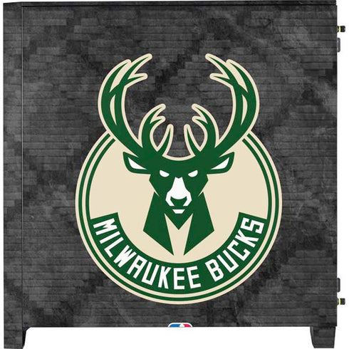 NBA Milwaukee Bucks Rusted Dark Corsair 4000D Tempered Glass Mid-Tower ATX Case Skin