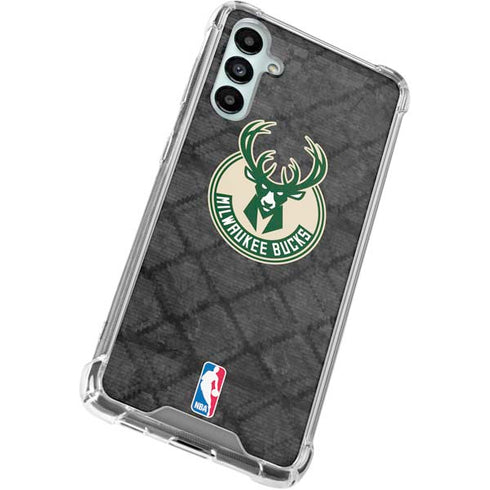 NBA Milwaukee Bucks Rusted Dark Galaxy A15 5G Clear Case