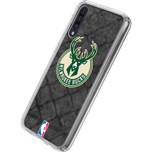 NBA Milwaukee Bucks Rusted Dark Galaxy A50 Clear Case
