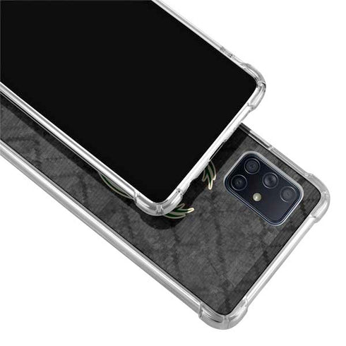 NBA Milwaukee Bucks Rusted Dark Galaxy A51 5G Clear Case