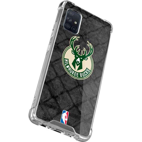 NBA Milwaukee Bucks Rusted Dark Galaxy A51 5G Clear Case
