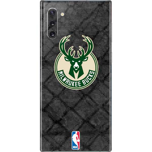 NBA Milwaukee Bucks Rusted Dark Galaxy Note 10 Skin