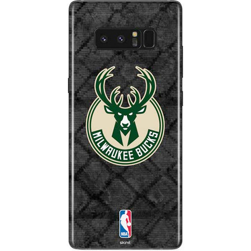 NBA Milwaukee Bucks Rusted Dark Galaxy Note 8 Skin