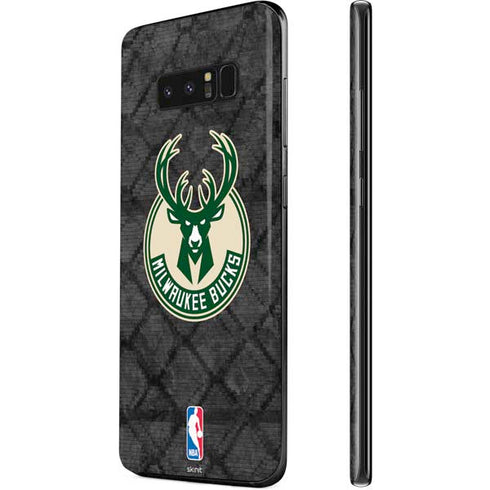 NBA Milwaukee Bucks Rusted Dark Galaxy Note 8 Skin