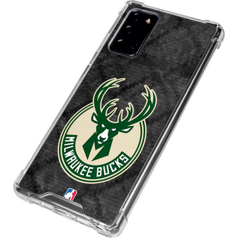 NBA Milwaukee Bucks Rusted Dark Galaxy Note20 5G Clear Case
