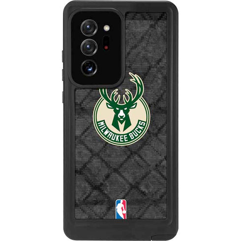 NBA Milwaukee Bucks Rusted Dark Galaxy Note20 Ultra 5G Waterproof Case